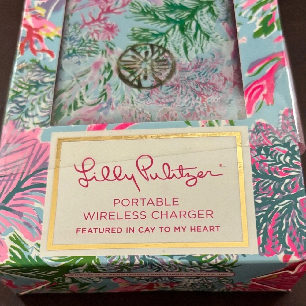 Lilly Pulitzer Floral Portable Wireless Charger